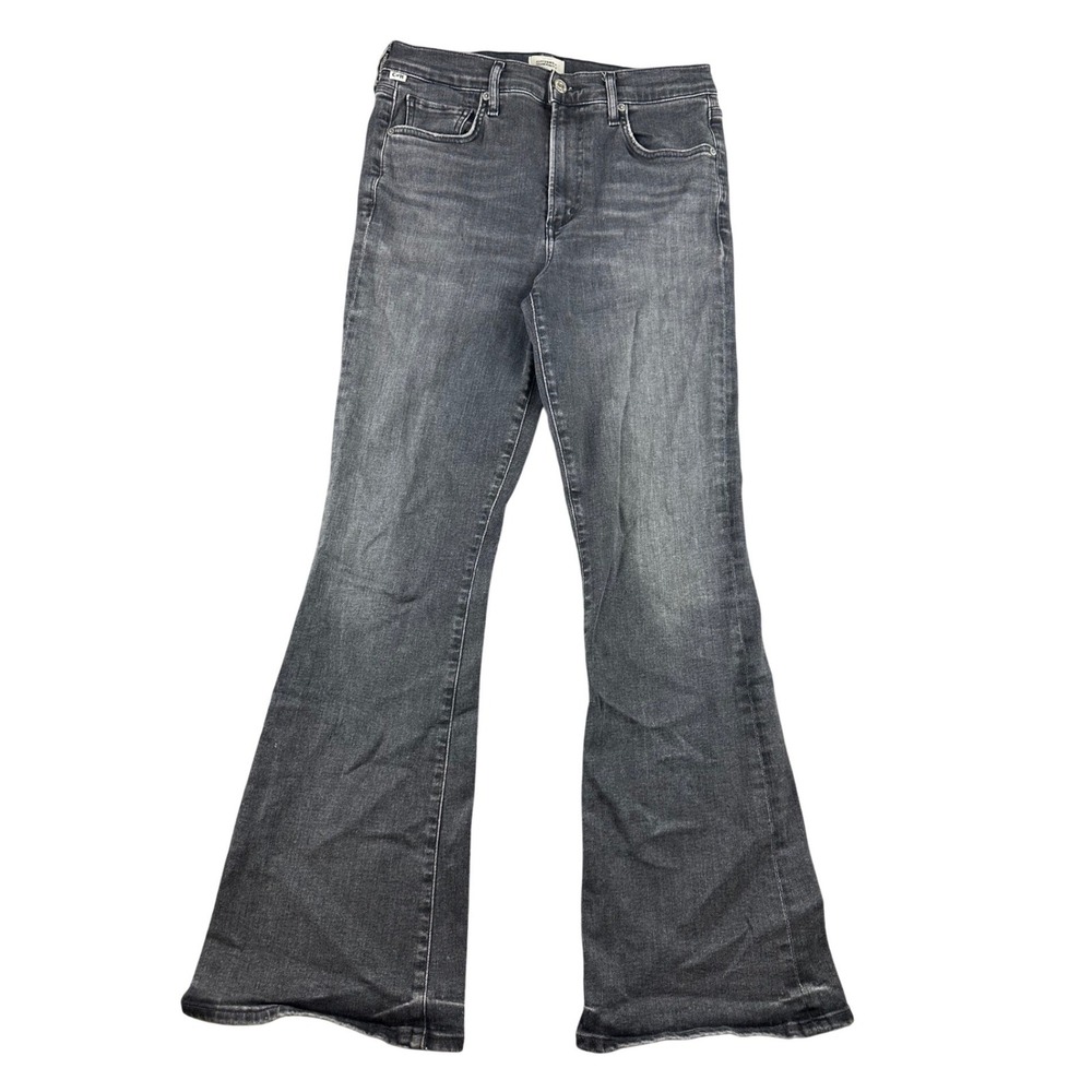 Citizens of Humanity Jeans Women 28 Gray Lilah High Rise Flare Stretch Cotton